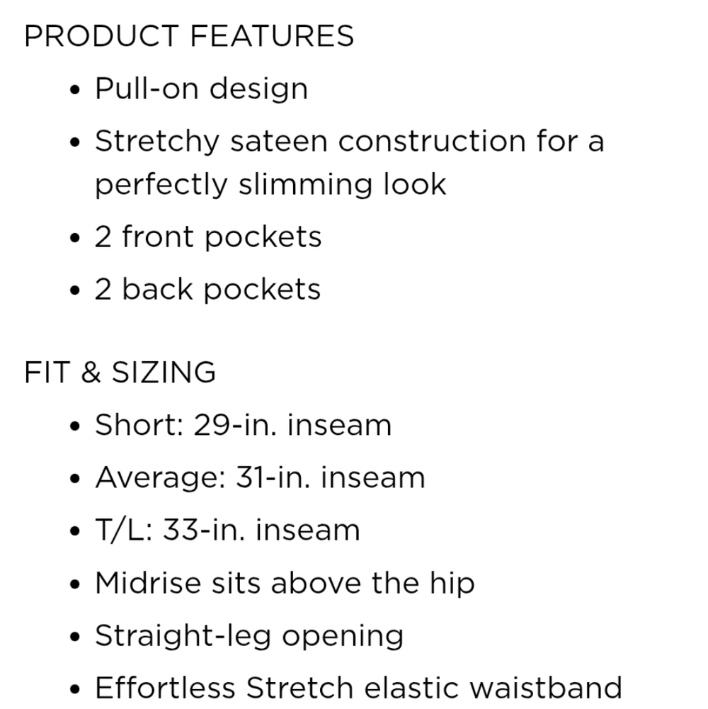 Size 12 Effortless Stretch Pants By Croft & Barrow - Picture 13 of 13